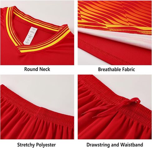 Customize Youth Kids Football Shirt Uniform Sports Clothes Gift Personalize Soccer Jersey for Boys Girls in Kuwait