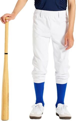 DEVOROPA 2T/3T/4T/5T to Big Kids Youth Boys Baseball Pants Girls Softball Pants Fast Pitch Tee Ball Practice Pants Pockets in Saudi Arabia