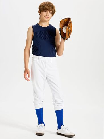 DEVOROPA 2T/3T/4T/5T to Big Kids Youth Boys Baseball Pants Girls Softball Pants Fast Pitch Tee Ball Practice Pants Pockets in Saudi Arabia