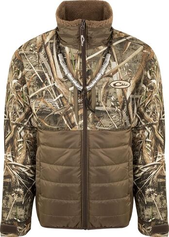 Drake Waterfowl Men's Lst Guardian Flex Double Down Downproof Pracking Eqwader سترة الصيد الكاملة in Saudi Arabia