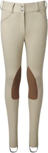 Dover Saddlery Girls' Wellesley Competition Jodhpur, Color: Tan, Size: 10 in Saudi Arabia