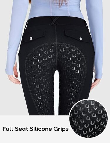 Fitst4 Sports Girls Riding Pants Fleece مبطنة الأطفال المؤخرات الشتوية المقعد الكامل سراويل الفروسية الجوارب الجوارب in Saudi Arabia