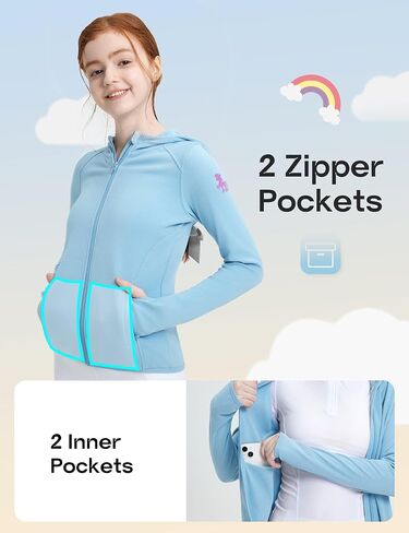 FITST4 Sports Girls Fleece Horse Riding قمصان كاملة Zip Up Long Sleeve Kids Fearsistrian Jackets W Thumbholes Sweatshirts Warm in Saudi Arabia