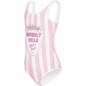 Troop Beverly Hills Youth Swimsuit – Pink & White Stripe One-Piece in Saudi Arabia