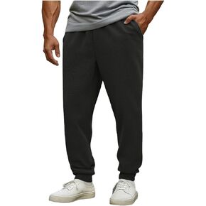 Men's Sweat Pants Joggers Cuffed Sweatpants Warm Cotton Baggy Sweatpants Straight Leg Slim Fit Pant in Saudi Arabia
