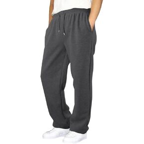 Boys' Baggy Sweatpants Straight Leg Open Bottom Casual Pants Elastic Waist Athletic Joggers Sweat Pants with Pocket in Saudi Arabia