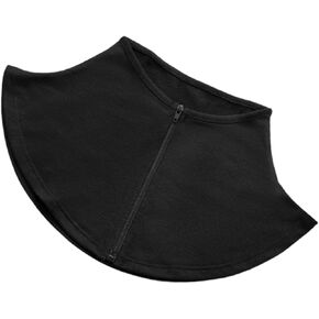 Sun Protection Neck Wrap Neck Gaiter with Zipper Faux Scarf Summer Outdoor Lightweight Portable Cover- Black in Saudi Arabia