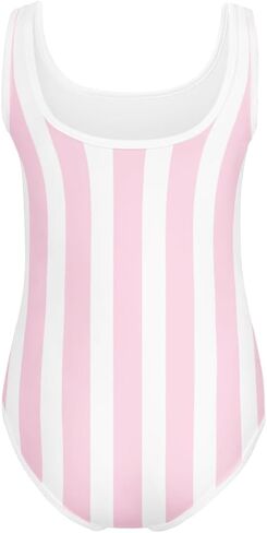 Troop Beverly Hills Youth Swimsuit – Pink & White Stripe One-Piece in Saudi Arabia