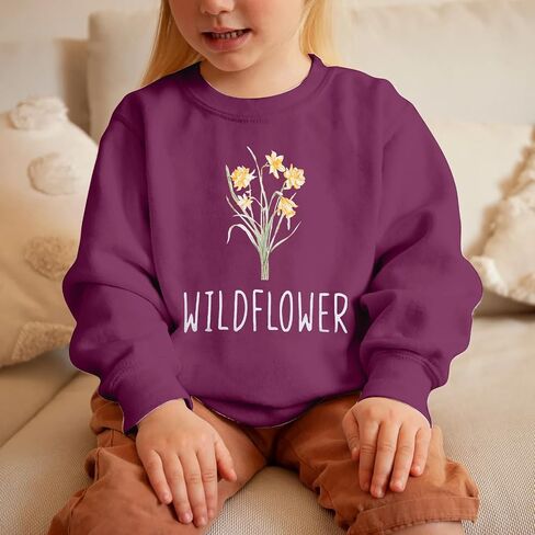 Raising A Wildflower Sweatshirt Mom Toddler Matching Outfits Mommy And Me Matching Shirt Mother Daughter Son Tops in Saudi Arabia