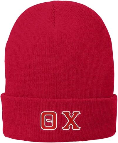 Theta Chi Big Greek Lettered Knit Cap in Saudi Arabia