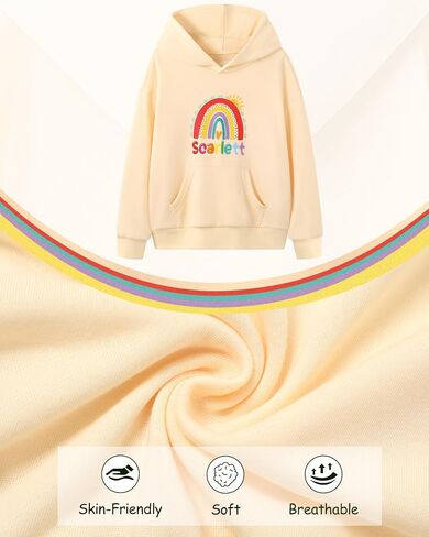 الفتيات هوديي بلوك كتلة رسومات طباعة pullover الأكمام الطويلة من النوع الثقيل خريف الشتاء هوديز العصرية للمراهقين 4-12 سنة in Kuwait