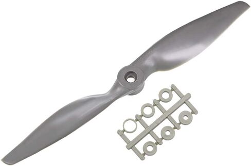 uxcell RC Propellers CW 11x7 Inch 2-Vane for Airplane Nylon Gray with Adapter Rings in Kuwait