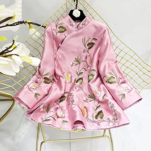 LIXINGHEITANG Suit Shirt National Style Traditional Elegant Women Chinese Blouse Plus Size Loose Female Hanfu Tops in Saudi Arabia