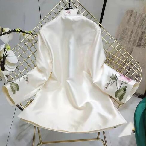 LIXINGHEITANG Suit Shirt National Style Traditional Elegant Women Chinese Blouse Plus Size Loose Female Hanfu Tops in Saudi Arabia