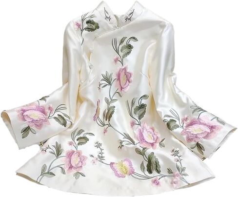 LIXINGHEITANG Suit Shirt National Style Traditional Elegant Women Chinese Blouse Plus Size Loose Female Hanfu Tops in Saudi Arabia