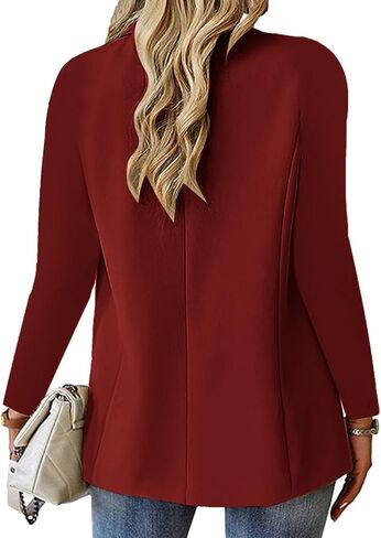 Office Jacket For Women 2024 Professional Blazer Work Lapel Button Down Solid Elegant Long Sleeve Dressy Jackets in Saudi Arabia