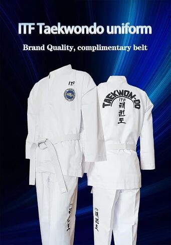 مجموعة Taekwondo الموحدة Taekwondo GI بدلة TKD موحدة مع حزام in Kuwait
