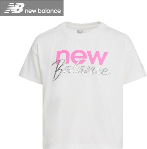 New Balance Girls 3pc Sweatsuit - مجموعة Cotton Blend Fleece Activewear Set - Pullover Crewneck Hoodie ، T -Shirt ، Jogger ، (4-12) in Kuwait