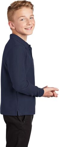 هيئة الميناء شباب الأولاد الكبار منذ فترة طويلة من الحرير اللمس بولو in Saudi Arabia