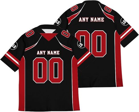 Customizable Football Jersey for Men Women Youth, Classic Design, Athletic Sports Shirt Personalized Number, Multiple in Saudi Arabia