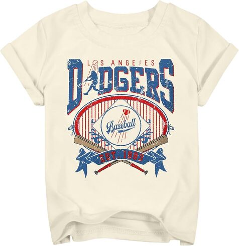 Baseball Shirts for Girls Boys Game Day Short Sleeve Shirt Toddler Kids Baseball Team Fan Tee top in Kuwait