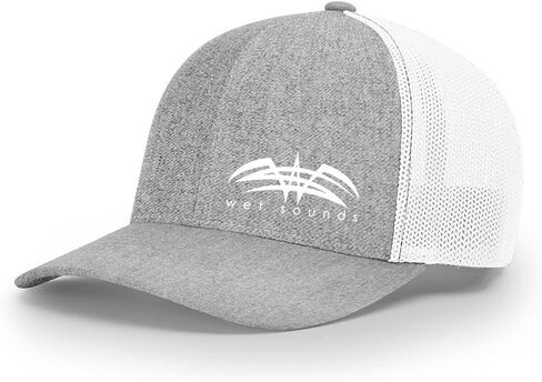 wet sounds Richardson 112 Snap Back Cap - Heather Gray & White w/White Offset Logo in Saudi Arabia