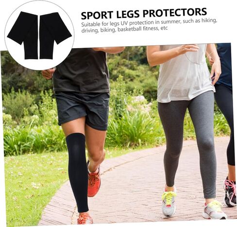 MERRYHAPY 2pcs Cooling Sun Leg Sleeves for Men Women Breathable for Outdoor Sports Jogging Cycling Hiking Lightweight Portable in Saudi Arabia
