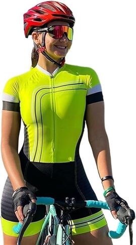 Triathlon Sets Women's Cycling Suit Cycling Shirt Jumpsuit Clothing Bike Skinsuit Short Sleeve Cycling Jersey Set in Saudi Arabia