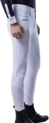 Mens Riding Breeches Equestrian Full Seat Silicone Grip Horse Riding Pants with Belt Loops Horseback Equipment in Saudi Arabia
