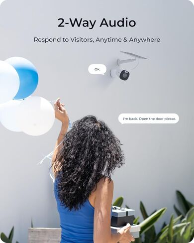 REOLINK 4K Security Cameras Wireless Outdoor System, Encrypted 1 Year Local Storage, Color Night Vision, 2.4/5GHz Wi-Fi, AI Detection, No Monthly Fee, Home Hub with 2X Eco Ultra+Solar Panel in Kuwait