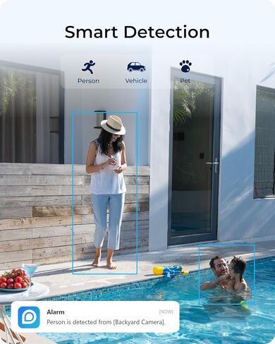 REOLINK 4K Security Cameras Wireless Outdoor System, Encrypted 1 Year Local Storage, Color Night Vision, 2.4/5GHz Wi-Fi, AI Detection, No Monthly Fee, Home Hub with 2X Eco Ultra+Solar Panel in Kuwait