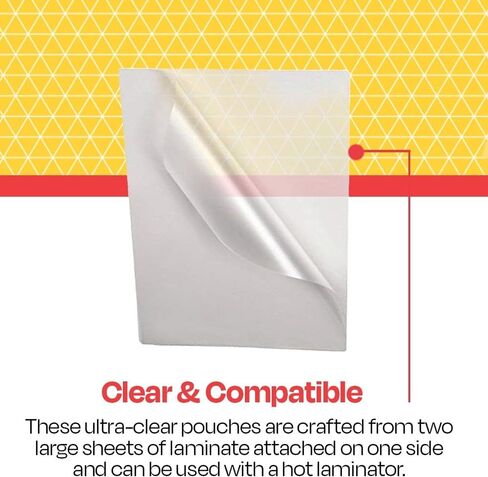 School Smart Laminating Pouches, 12 x 15 Inches, 3 mil Thick, Pack of 100 in Saudi Arabia