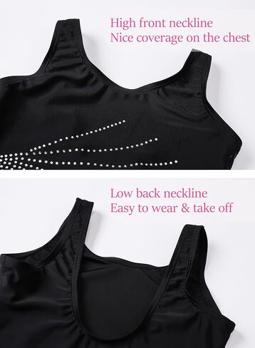 Gymnastics Leotards for Girls Leotard for Dance Ballet Sparkly One-Piece Kids Toddlers Tumbling Outfits 2-12 Years in Kuwait