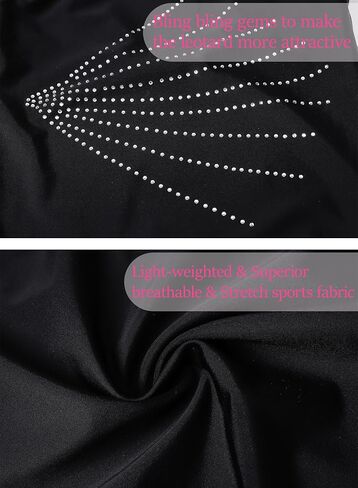 Gymnastics Leotards for Girls Leotard for Dance Ballet Sparkly One-Piece Kids Toddlers Tumbling Outfits 2-12 Years in Kuwait