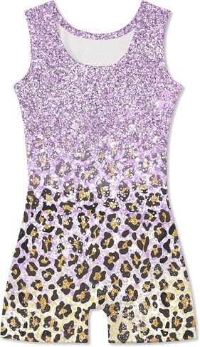 Uideazone Gymnastics Hoodards for Girls Sparkly Ballet Unitard مع شورتات من قطعة واحدة in Kuwait