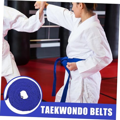 Taekwondo Belt Color Stripes Sturdy Cotton Material for Grading Adjustable Karate Equipment for Adults and Boys and Girls Training in Saudi Arabia