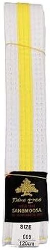 Martial Arts Belt White Belt with Mixed Color Stripe for Martial Arts - Taekwondo Karate Judo in Kuwait
