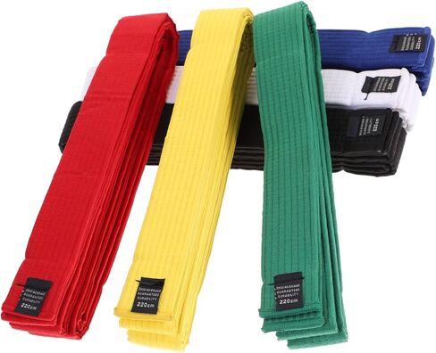 Comfortable Cotton Karate Belts 6pcs Taekwondo Martial Arts Uniform Belts in Saudi Arabia