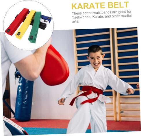 Comfortable Cotton Karate Belts 6pcs Taekwondo Martial Arts Uniform Belts in Saudi Arabia