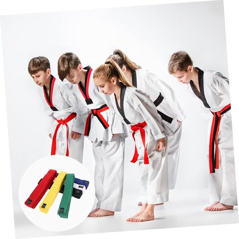Comfortable Cotton Karate Belts 6pcs Taekwondo Martial Arts Uniform Belts in Saudi Arabia