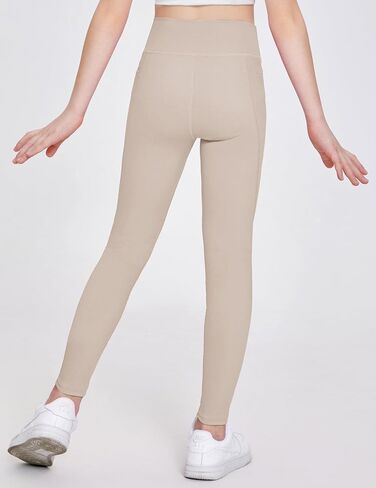 Arshiner Girls Athletic Leggings High Waist Yoga Pants for Kids with Pockets Dance Running Workout Tights in Saudi Arabia