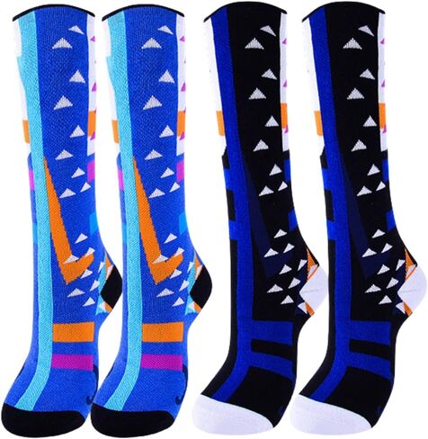 2pairs Kids Merino Wool Ski Socks Winter Dark Thermal Snow Sicks in Saudi Arabia