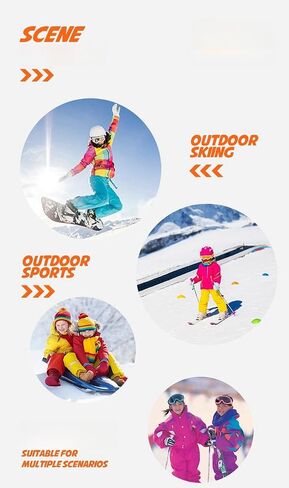 2pairs Kids Merino Wool Ski Socks Winter Dark Thermal Snow Sicks in Saudi Arabia
