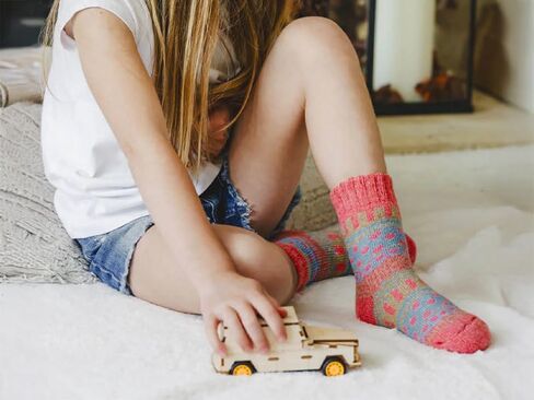 Comfoex Kids Winter Wool Socks Girls Thick Thermal Cozy Warm Socks 4-6 6-8 8-10 Years Old for Kids 6 Pairs in Saudi Arabia
