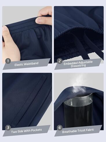 4 Pack Boys Lightweight Sweatpants, Tricot Sweat Pants for Boys Athletic Open Bottom Pants with Pockets & Drawstring in Saudi Arabia