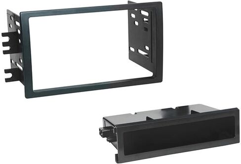 Scosche NN1643B Double DIN أو DIN فردي مع مجموعة أدوات تثبيت راديو الجيب المتوافقة مع غير الملاحة 2008-12 Nissan Titan مع أدوات التحكم اليدوية في المناخ - غير Bose - مجموعة تثبيت ستيريو السيارة in Saudi Arabia
