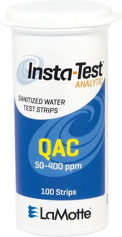 LaMotte Insta-Test 2951 QAC Sanitizer Test Paper, 50-400ppm Range (Vial of 100 Strips) in Saudi Arabia