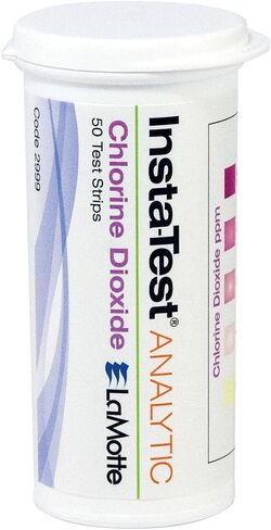 LaMotte Insta-Test 2951 QAC Sanitizer Test Paper, 50-400ppm Range (Vial of 100 Strips) in Kuwait