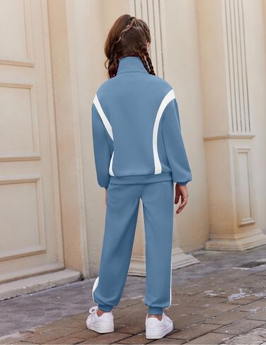 Zaclotre Girl's 2 omfits zip up sweatsuit swatshirt sweatshirt sweatpant sups stupl stup suit suct in Saudi Arabia