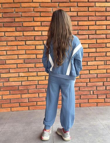 Zaclotre Girl's 2 omfits zip up sweatsuit swatshirt sweatshirt sweatpant sups stupl stup suit suct in Saudi Arabia